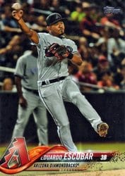 2018 Topps Update Base Set Eduardo Escobar #US141 card