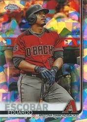 2019 Topps Chrome Sapphire Edition Base Set Eduardo Escobar #570 card