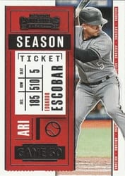 2020 Panini Contenders Base Set Eduardo Escobar #65 card
