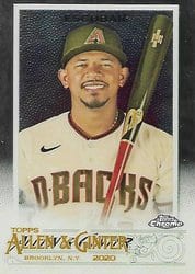 2020 Topps Allen & Ginter Chrome Base Set Eduardo Escobar #268 card