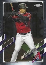 2021 Topps Chrome Base Set Eduardo Escobar #73 card