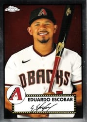 2021 Topps Chrome Platinum Anniversary Base Set Eduardo Escobar #229 card