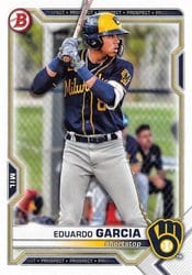 2021 Bowman Draft Base Set Eduardo Garcia #BD-22 card