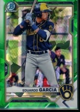 2021 Bowman Draft Sapphire Eduardo Garcia #BDC-22 card