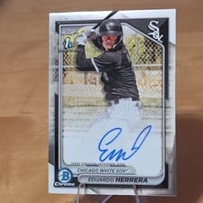2024 Bowman Chrome Prospects Autographs Eduardo Herrera #CPA-EH card