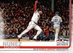 2019 Topps Base Set Eduardo Nunez #3 card