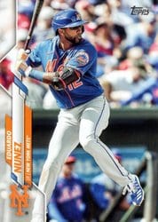 2020 Topps Update Base Set Eduardo Nunez #U-28 card