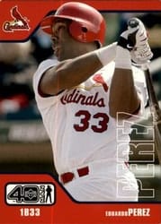 2002 Upper Deck 40-Man Base Set Eduardo Perez #604 card
