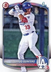 2025 Bowman Prospects Eduardo Quintero #BP-115 card