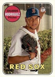 2018 Topps Heritage Base Set Eduardo Rodriguez #478 card