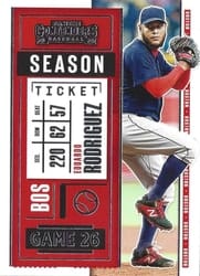 2020 Panini Contenders Base Set Eduardo Rodriguez #81 card