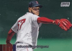 2020 Stadium Club Chrome Base Set Eduardo Rodriguez #296 card