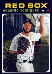 2020 Topps Heritage Base Set Eduardo Rodriguez #113 card