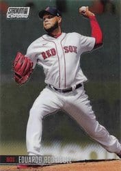 2021 Stadium Club Chrome Base Set Eduardo Rodriguez #295 card