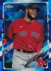 2021 Topps Chrome Sapphire Edition Base Set Eduardo Rodriguez #182 card