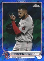 2022 Topps Chrome Sapphire Edition Base Set Eduardo Rodriguez #192 card
