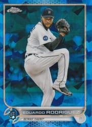 2022 Topps Chrome Update Sapphire Edition Base Set Eduardo Rodriguez #US272 card