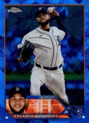 2023 Topps Chrome Sapphire Edition Base Set Eduardo Rodriguez #59 card