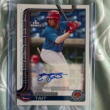 2025 Topps Pro Debut Autographs Eduardo Tait #PD-173 card