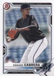 2021 Bowman Prospects Edward Cabrera #BP-141 card
