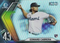2022 Bowman Scouts' Top 100 Edward Cabrera #BTP-43 card