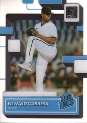 2022 Panini Chronicles Clearly Donruss Edward Cabrera #59 card