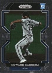 2022 Panini Prizm Base Set Edward Cabrera #102 card