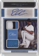 2022 Panini Three and Two Rookie Dual Jersey Autographs Edward Cabrera #RDJA-EC card