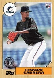 2022 Topps 1987 Topps Baseball (Series 1) Edward Cabrera #T87-60 card