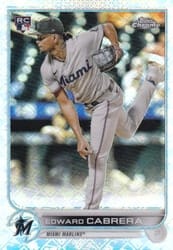 2022 Topps Chrome Logofractor Edition Base Set Edward Cabrera #88 card