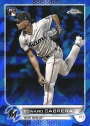 2022 Topps Chrome Sapphire Edition Base Set Edward Cabrera #566 card