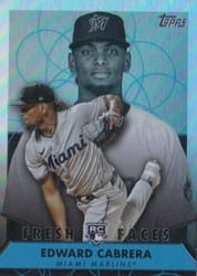 2022 Topps Fresh Faces Edward Cabrera #FF-15 card