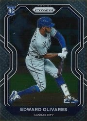 2021 Panini Prizm Base Set Edward Olivares #137 card