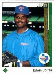 1989 Upper Deck Base Set Edwin Correa #598 card