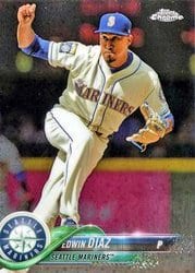 2018 Topps Chrome Base Set Edwin Diaz #155 card