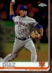 2019 Topps Chrome Base Set Edwin Diaz #74 card