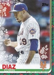 2019 Topps Holiday Base Set Edwin Diaz #HW15 card