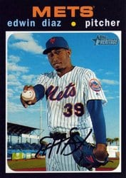 2020 Topps Heritage Base Set Edwin Diaz #323 card