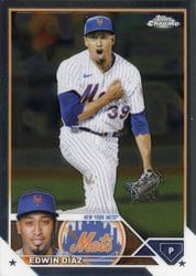 2023 Topps Chrome Base Set Edwin Díaz #215 card