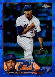 2023 Topps Chrome Sapphire Edition Base Set Edwin Díaz #482 card