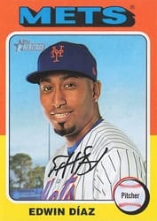 2024 Topps Heritage Mini Base Set Edwin Díaz #257 card