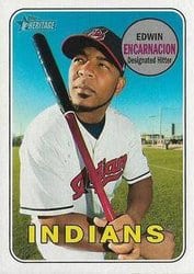 2018 Topps Heritage Base Set Edwin Encarnacion #325 card