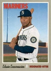 2019 Topps Heritage Base Set Edwin Encarnacion #447 card