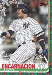 2019 Topps Holiday Base Set Edwin Encarnacion #HW111 card