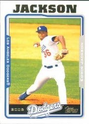 2005 Topps Base Set Edwin Jackson #603 card