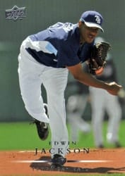 2008 Upper Deck Base Set Edwin Jackson #669 card