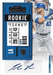 2020 Panini Contenders Base Set Edwin Rios #129 card