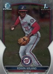2023 Bowman Chrome Prospects Edwin Solano #BCP-169 card