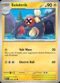 Obsidian Flames Eelektrik #68 card