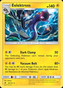 Burning Shadows Eelektross #46 card